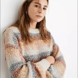 Madewell stripped knit sweater size S